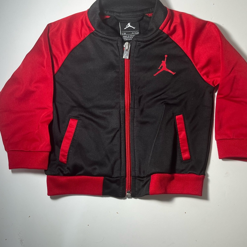 Jordan Jumpman Infant Zip-Up Hoodie in Red and Black